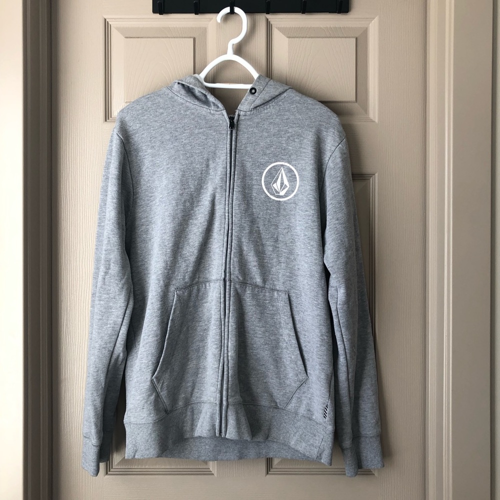 Men’s Volcom Gray Zip-Up Hoodie